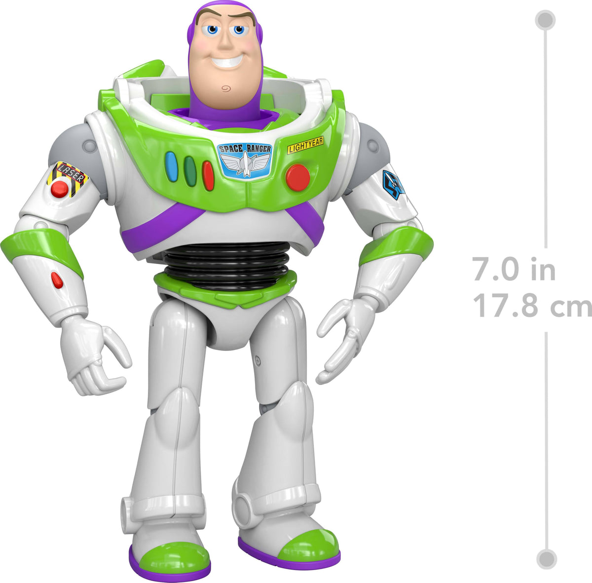 ​Mattel Disney and Pixar Toy Story 5 Buzz Lightyear Action Figure | 7-inch Playscale, 1 Key Character, 8+ Posable Joints, Movie-Accurate Design