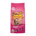 Purina Friskies Gravy Swirlers Dry Cat Food, Chicken & Salmon, 3.15 lb Bag | Protein-packed cat food kibble with swirls of delicious gravy baked in, supports immune and heart health