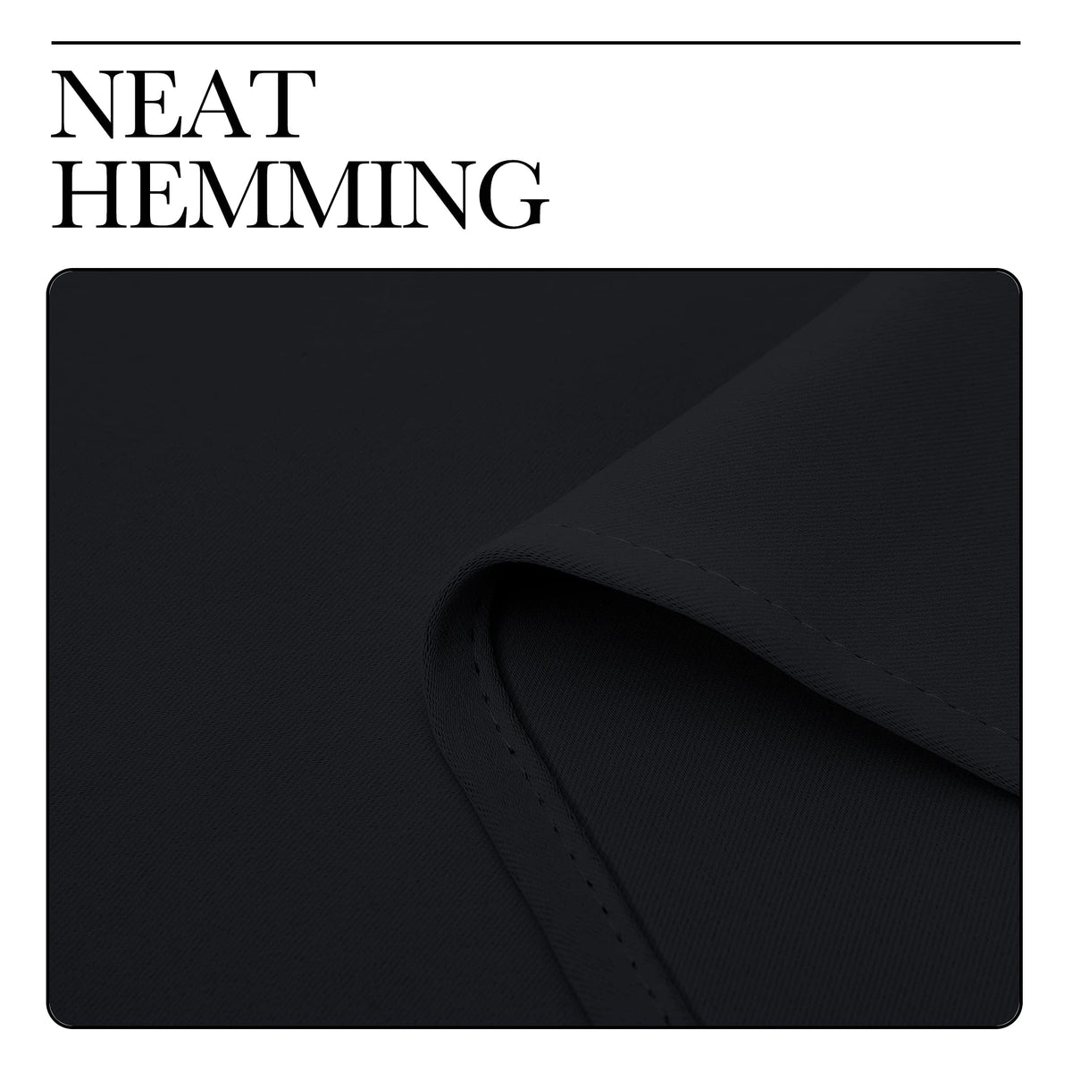 NICETOWN Black Blackout Curtains for Bedroom 42" Wide x 63" Long 2 Panels | Solid Grommet Thermal Insulated Drapes, Noise Reducing, Light Blocking, Room Darkening Decor for Kitchen Window Treatments
