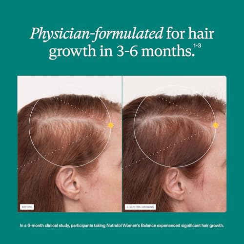 Nutrafol Women's Balance Hair Growth Supplements, Age 45+, 1-Month Bottle | #1 Dermatologist-Recommended Hair Growth Supplement Brand, Clinically Tested for Visibly Thicker Hair and Scalp Coverage