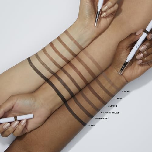 e.l.f. Instant Lift Brow Pencil, Dual-Sided, Neutral Brown | Retractable Precision-Tip Brow Pencil with Grooming Spoolie for Buildable Natural-Looking Color, Vegan & Cruelty-Free