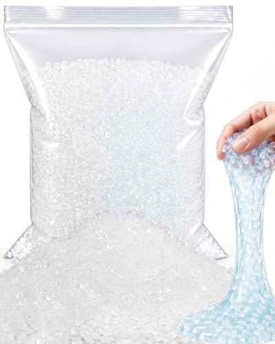 FIVEIZERO Rice Beads for Slime, 5mm Translucent Fishbowl Beads for Squishy | 400G Rice Beads For Crunchy Slime, Add Texture & Visual Appeal, Ideal For Slime Add Ins, DIY, Vase Fillers & Table Decor
