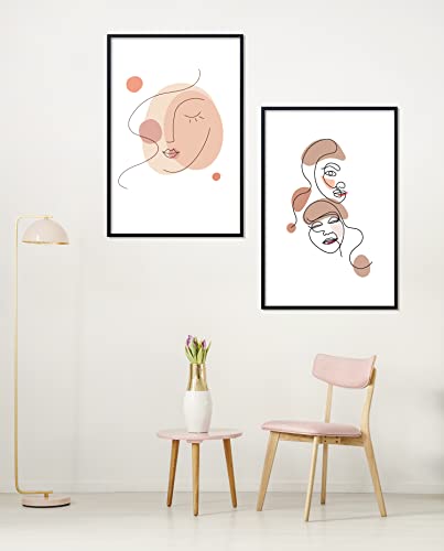 ELSKER&HOME 22.375 x 34 Poster Frame 3 Pack, Black | 22.375x34 Picture Frame for Horizontal or Vertical Wall Mounting, Sturdy and Scratch-proof