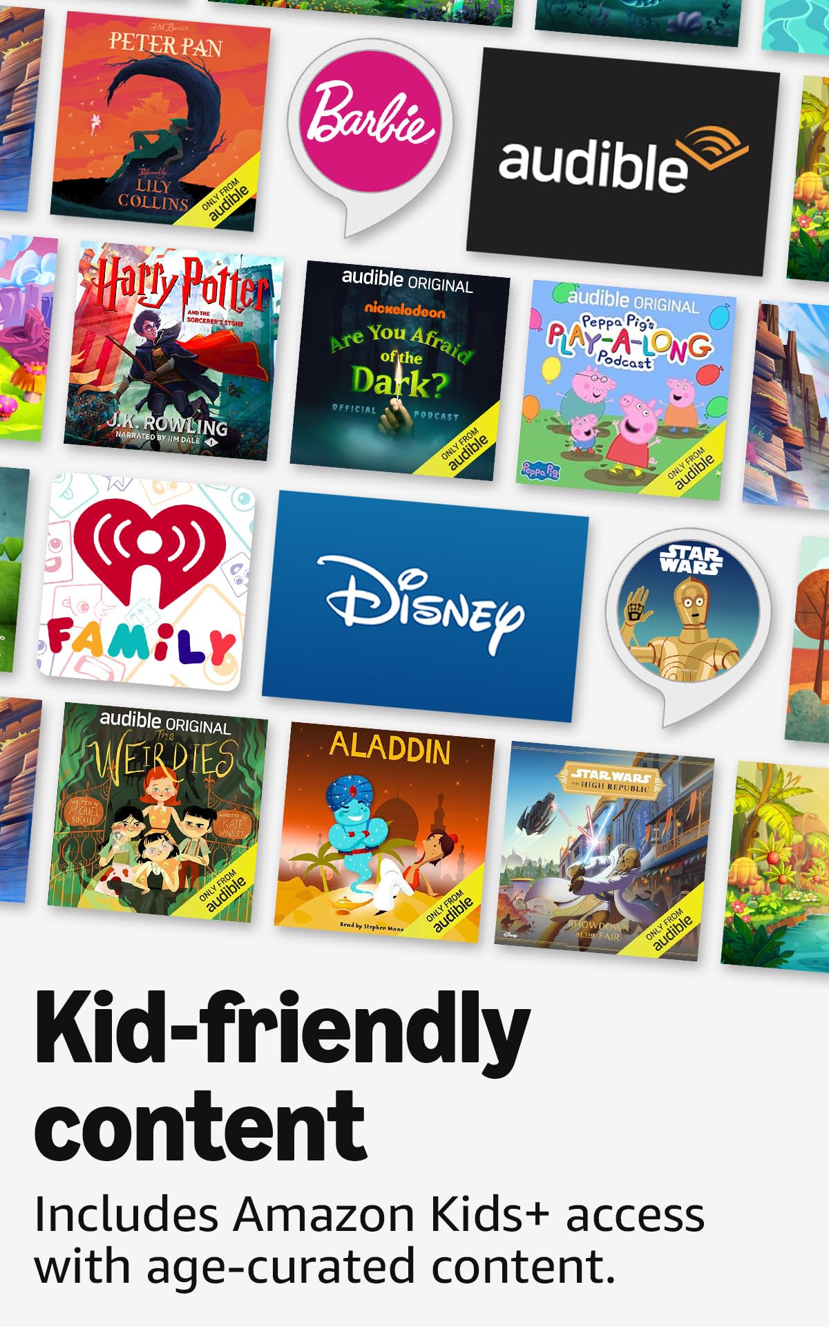 Amazon Echo Pop Kids (newest model), Enjoy age-appropriate audiobooks, sleep routines and Alexa+ experiences to create and learn, Disney Princess design