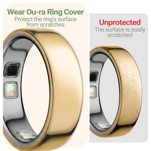 RXYKEJI Ultra-Thin Clear Cover Compatible with Ou-ra Ring Gen 5 Size 7: 10 Pack Transparent Invisible Anti-Scratch Protector Skin Films for Ou-ra Ring 5
