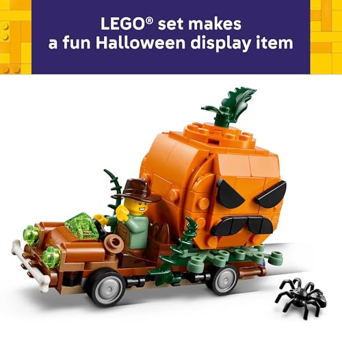 LEGO Jack-O'-Lantern Pickup Truck 40822 | Building Toys for Boys & Girls, Ages 8+, Halloween Decor & Craft, 177 pieces, Gift for Kids