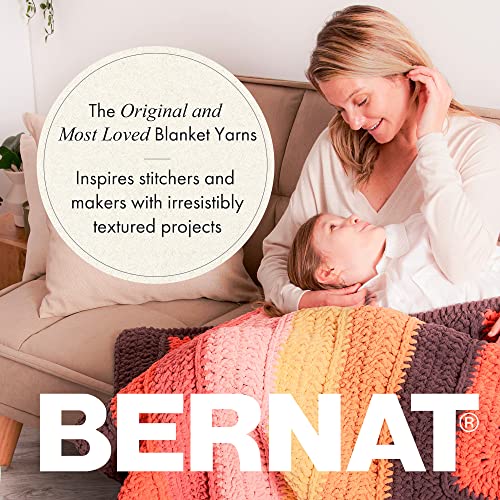 Bernat Baby Blanket Big Ball Vanilla | #6 Super Bulky Yarn, 100% Polyester, Soft Baby Blanket Yarn for Crochet, Knitting & Crafts, 220yds, 300g/10.5oz, 1 Pack