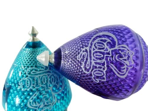 3 Pack Champion Cobra Durable Plastic Spin Tops for Kids Metal Tip Made in Mexico - Trompo Mexicano Champion Cobra Plastico Durable & Punta de Metal (Pack of 3 Assorted Colors)