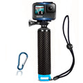 Floating Hand Grip Waterproof Monopod for GoPro Hero 13 12 11 10 9 8 7 6 5 | Compatible with Hero Session Black Silver Handler & Handle Mount Accessories Kit for Water Sport & Action Cameras (Blue)