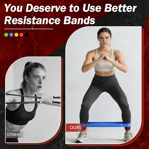 Resistance Bands for Working Out, 5 Levels Exercise Bands Set