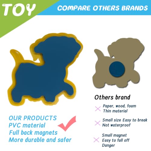 DUUMI Fridge Magnets for Toddlers Farm Animals, Full Back Magnetic Animals | Cute Safe Soft Large Refrigerator Magnets for Kids 1-3, Toddler Magnet for Refrigerator, Kid Magnet for Fridge and Whiteboard