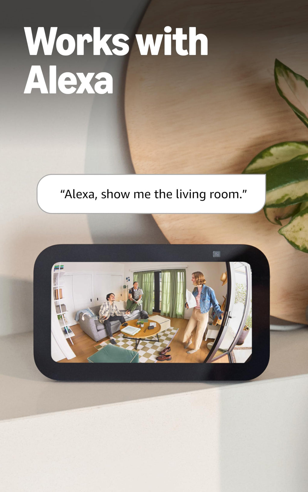 Ring Indoor Cam — Home or business security in 1080p HD video, White