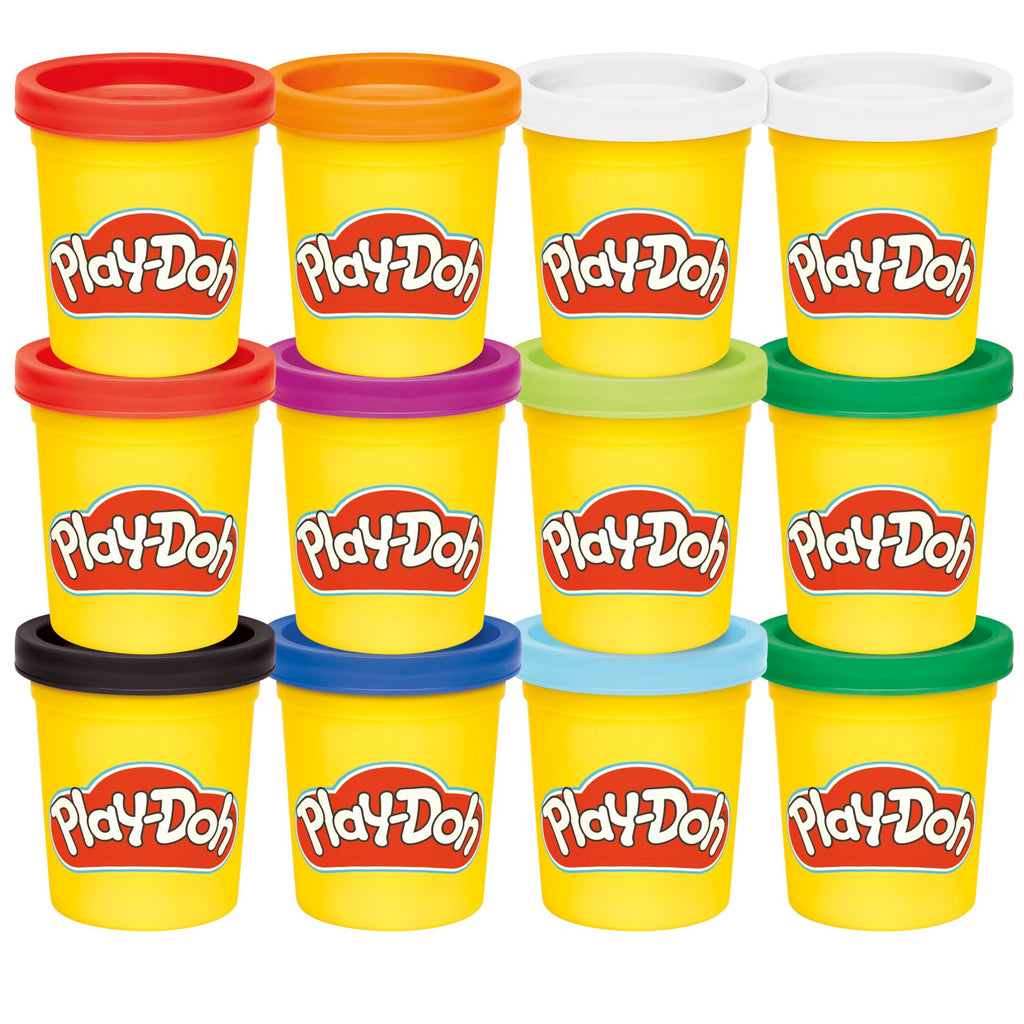Play-Doh Jewel Colors Bulk 12-Pack of 4-Ounce Cans | Back to School, Prizes & Party Favors, Kids Arts & Crafts, Preschool Toys, Ages 2+ (Amazon Exclusive)