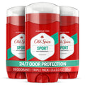 Old Spice Deodorant for Men, Aluminum Free, Sport Scent, 3.0 oz Pack of 3 | 24/7 Odor Protection | 24/7 Freshness & Long-Lasting Scent | Goes on Clean | Citrus & Amber Notes | High Endurance Collection