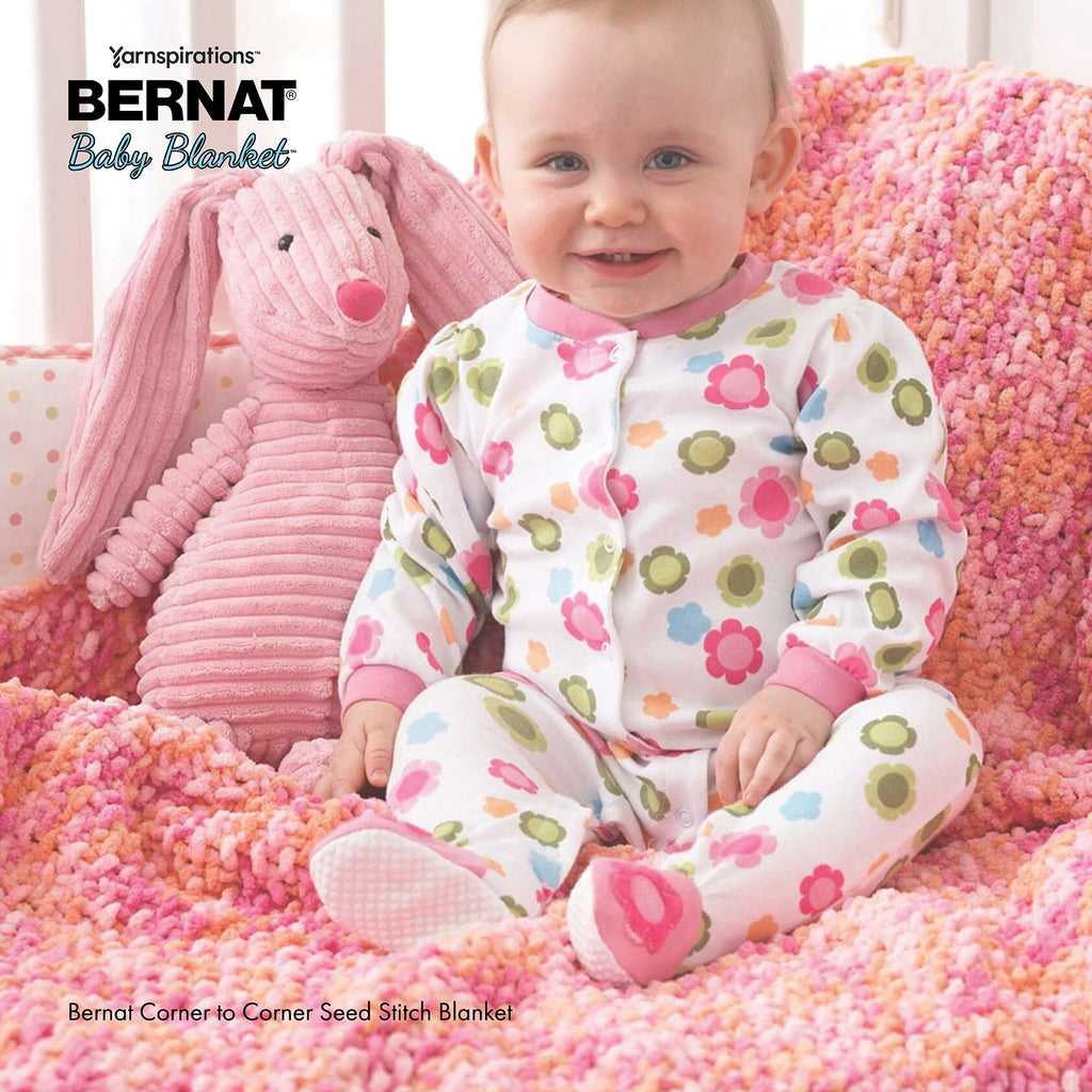 Bernat Baby Blanket Big Ball Vanilla | #6 Super Bulky Yarn, 100% Polyester, Soft Baby Blanket Yarn for Crochet, Knitting & Crafts, 220yds, 300g/10.5oz, 1 Pack