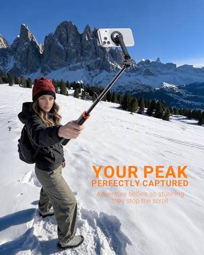 EUCOS 62" Magnetic Phone Tripod for iPhone, Selfie Stick Tripod with Remote | N52 Strong Magnetic Phone Stand, Extendable Cell Phone Stand for Video Recording, Travel