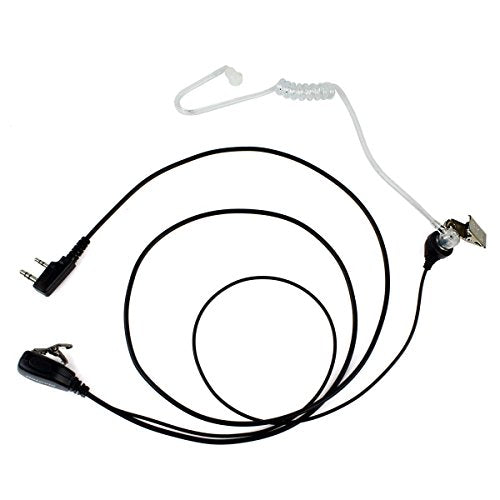 Retevis Walkie Talkie Earpiece with Mic, for RT22/RT21/RT68/H777/RT86 | Acoustic Tube, Compatible with Pxton, Baofeng BF-888S, Kenwood walkie talkies, Security Surveillance Headset(10 Pack)