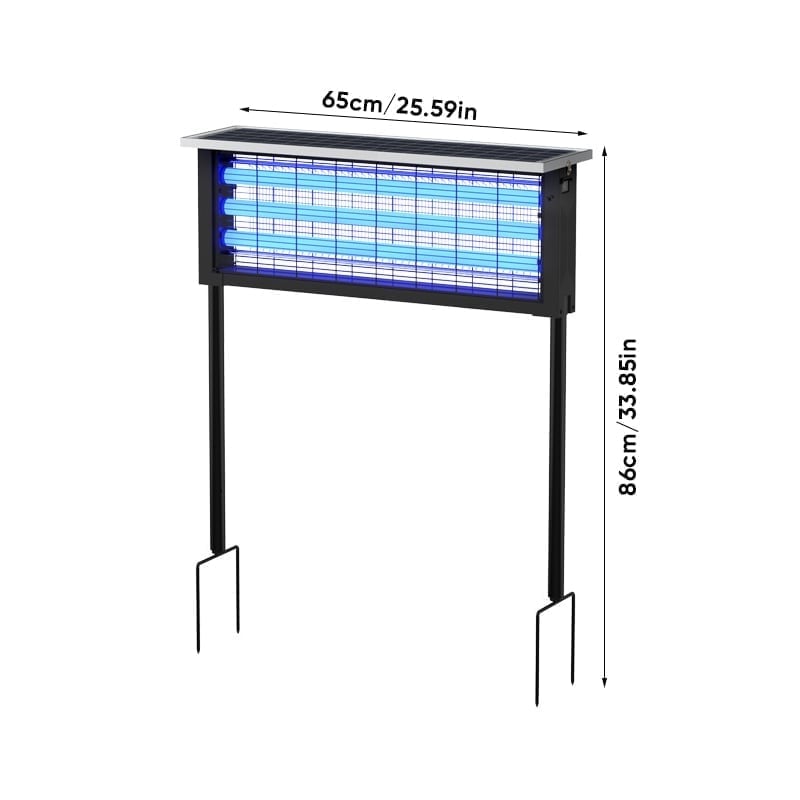 Eco-Friendly - Solar-Powered High-Efficiency Outdoor Bug Zapper