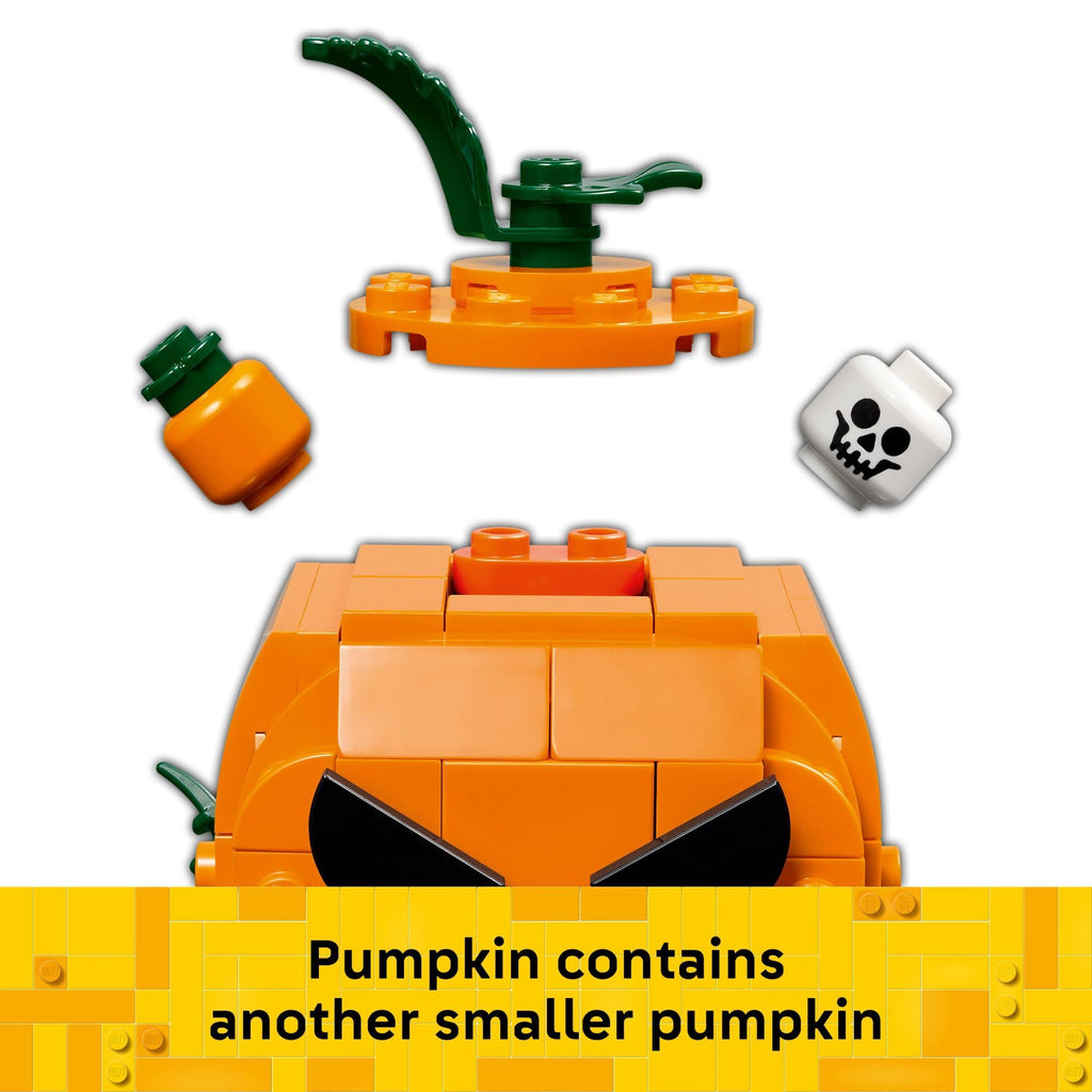 LEGO Jack-O'-Lantern Pickup Truck 40822 | Building Toys for Boys & Girls, Ages 8+, Halloween Decor & Craft, 177 pieces, Gift for Kids