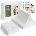 KOVIEDE 50 Pack Foldable Blank Watercolor Cards with Envelopes 5" x 7" | 140lb/300gsm, Heavyweight, Cold Press, Acid-Free, 100% Cotton Water Color Cards to Painting, Cards Making, DIY Art Projects