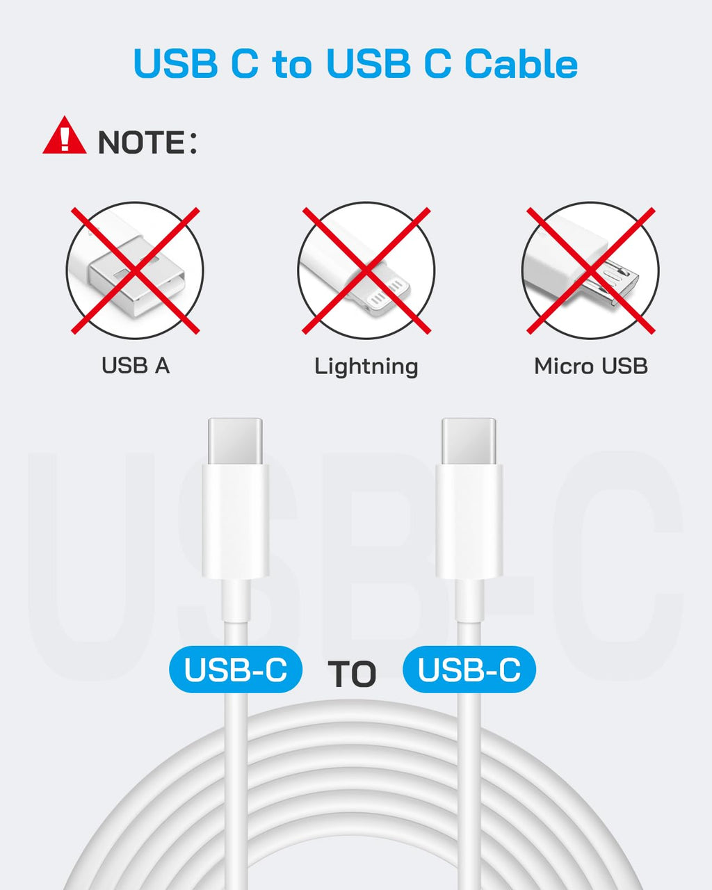20W Fast Charger for iPhone 18/17/16/15 with 6FT Cable [3-Pack] | USB-C Wall Charger & C-to-C Cable, Compatible with iPhone 18/17/16/15 Series, USB-C iPad Pro/Air/Mini & More