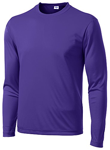 Men's Long Sleeve Moisture Wicking Athletic Shirts, Dry Fit Long Sleeve UV Protection Shirts Men for Workout, Running, Hiking