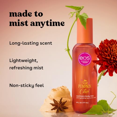 eos Pumpkin Chai Fine Fragrance Body Mist - Fall Body Spray, 6 fl oz