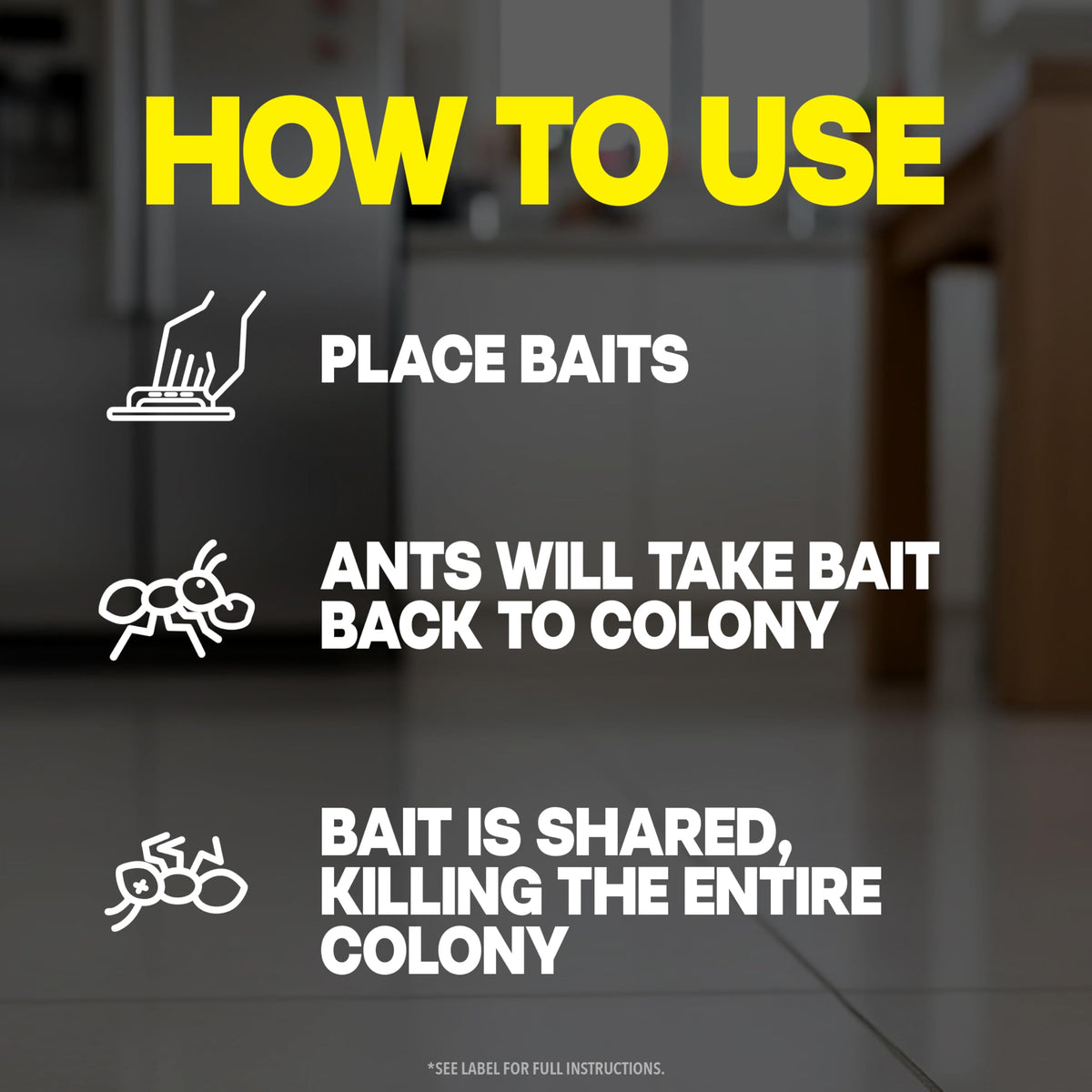 Raid Ant Killer Baits, For Household Use, Child Resistant, 8 Count | Kills the Colony, Keeps Killing Ants for Up to 3 Months, For Indoor Home Use