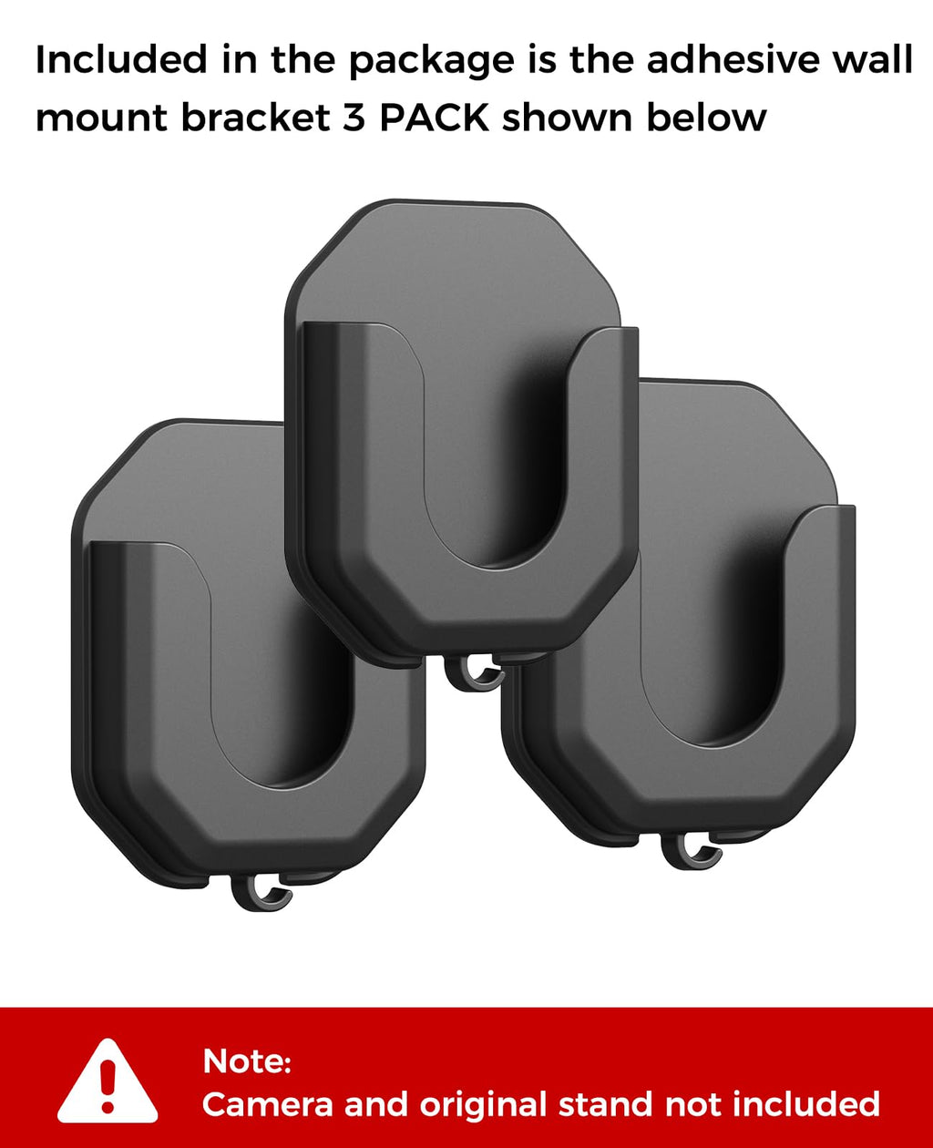 3 Pack Blink Camera No Drill No Screws Wall Mount Bracket for Blink Outdoor 4/Outdoor 2K+/Mini /Mini 2K+ /Indoor Camera, HBV Adhesive Mount