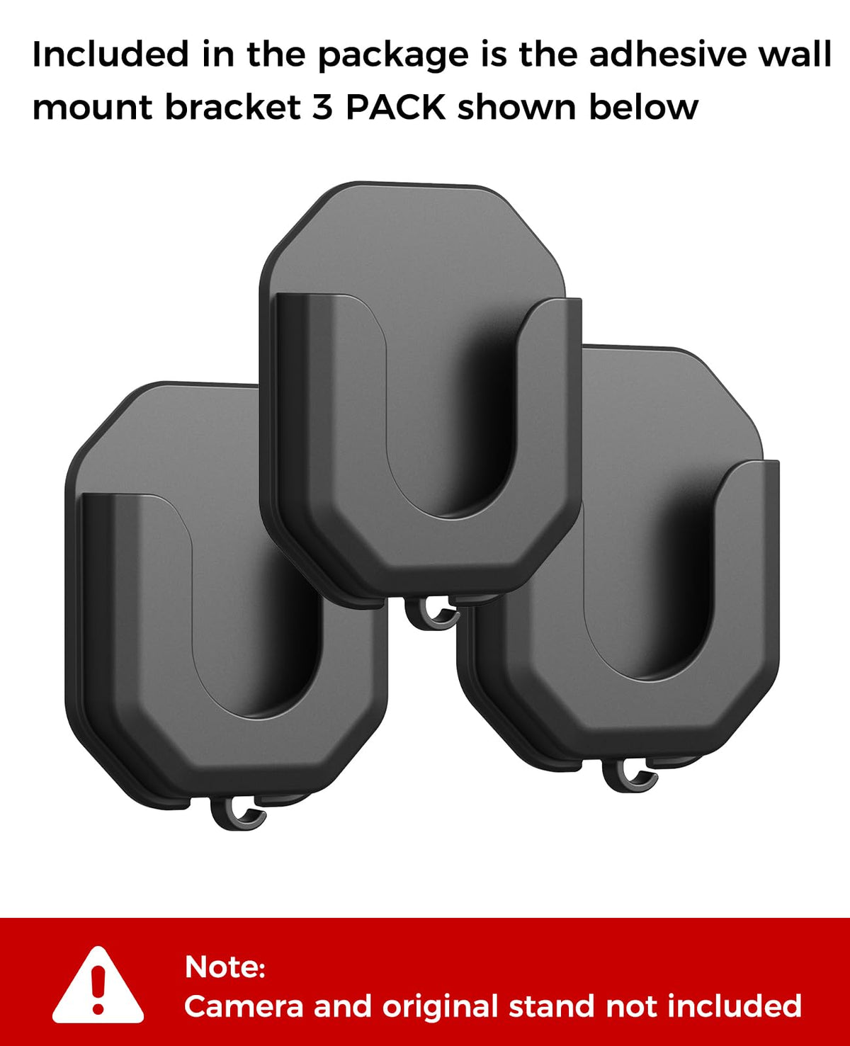 3 Pack Blink Camera No Drill No Screws Wall Mount Bracket for Blink Outdoor 4/Outdoor 2K+/Mini /Mini 2K+ /Indoor Camera, HBV Adhesive Mount