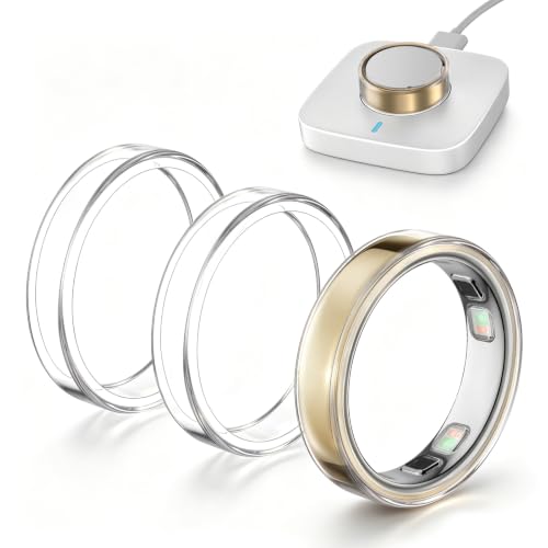 CoBak 3 Pack Clear Ring Cover Compatible with Oura Ring 5 | Support Charging with Cover on, 0.5mm ultra-thin transparent TPU anti-scratch protector for Oura Ring 5, for men/women.