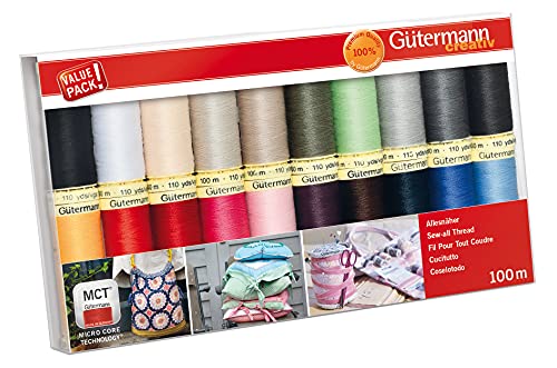 Gutermann Thread Set: Sew-All: 100m: Pack of 20
