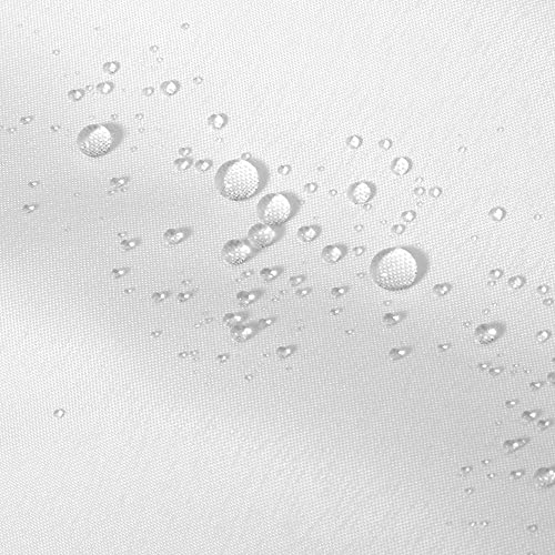 ALYVIA SPRING Waterproof Fabric Shower Curtain or Liner White, 72x72 | 3 Magnets, Soft Cloth & Hotel Quality, Machine Washable, Light-Weight, Standard Size