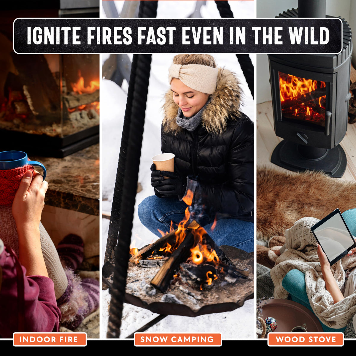 Billy Buckskin 10lb Fatwood Fire Starter Sticks, 100% Natural Firestarter | Lights when wet, For Campfires, Firepit, Fireplaces, BBQ & Wood Stoves, Easy Ignition with Just 2 Sticks, Camping Essentials