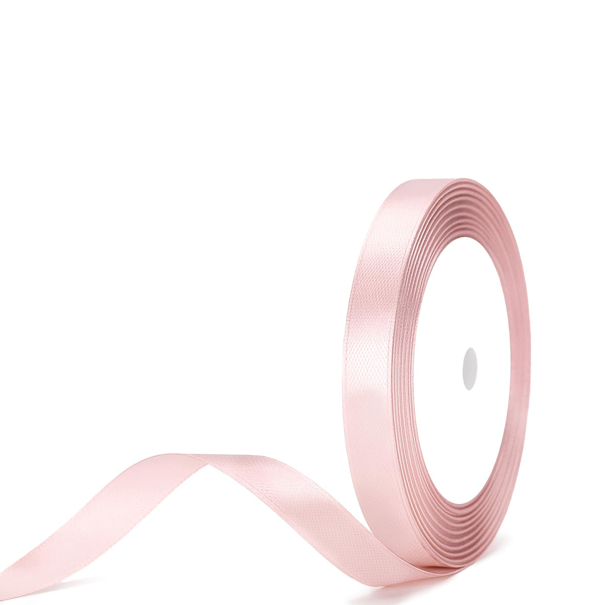 G2PLUS Baby Pink Satin Ribbons 10mm: 22m Gift Wrapping Ribbon | for Crafting, Christmas, Wedding Party Decoration