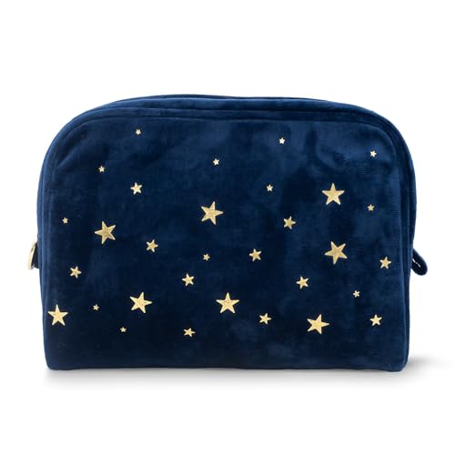 Sarah J. Maas A Court of Thorns and Roses Velvet Pouch, Night Court | Officially Licensed Sarah J. Maas ACOTAR Bag with Mountain Zip Pull & Gold Lamé Lining, Book Sleeve Size Travel & Pencil Case