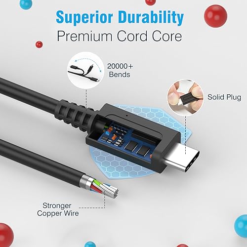 MARSDOCK 45W Charger for Nintendo Switch - 15V 2.6A AC Adapter Fast Charging with 5FT USB C Cord - Compatible with Switch Lite, OLED, Steam Deck - Support TV Mode