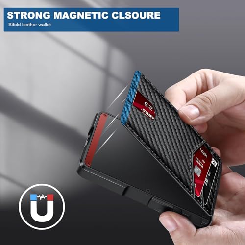 Wallet for Men, Mens Minimalist Wallet 9-13 Cards, Slim Compact RFID Wallet | Money Clip & ID Window, Smart Pop Up Card Wallet, Metal Aluminum Credit Card Holder Bifold Wallet, Birthady Gifts for Men