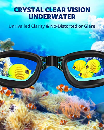 Aegend Swim Goggles, Swimming Goggles No Leaking Full Protect Adult Youth
