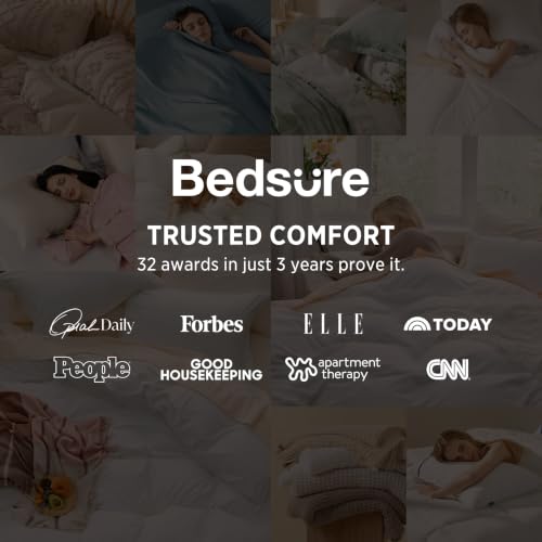 Bedsure Prewashed Duvet Cover Queen, Bedding Set with Zipper Closure, White | Ultra Soft, Relaxed Texture, Breathable Comfort, Hidden Zipper, 8 Corner Ties, Easy Care, OEKO-TEX Certified, Year-Round Use