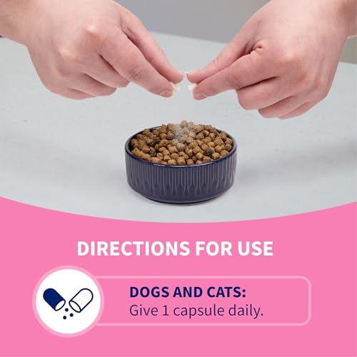 Nutramax Proviable Probiotics for Dogs & Cats, Sprinkle Capsules, 30ct | Probiotics for Cats and Dogs, Plus Prebiotics, Daily Gut Health Support Supplement, Multiple Strains, Sprinkle on Food