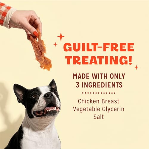 Pur Luv Dog Treats, Chicken Jerky Dog Treat with Real Chicken Breast, 16 oz | High protein and low fat, Limited ingredient recipe, No artificial flavors or preservatives, Satisfies instinct to chew