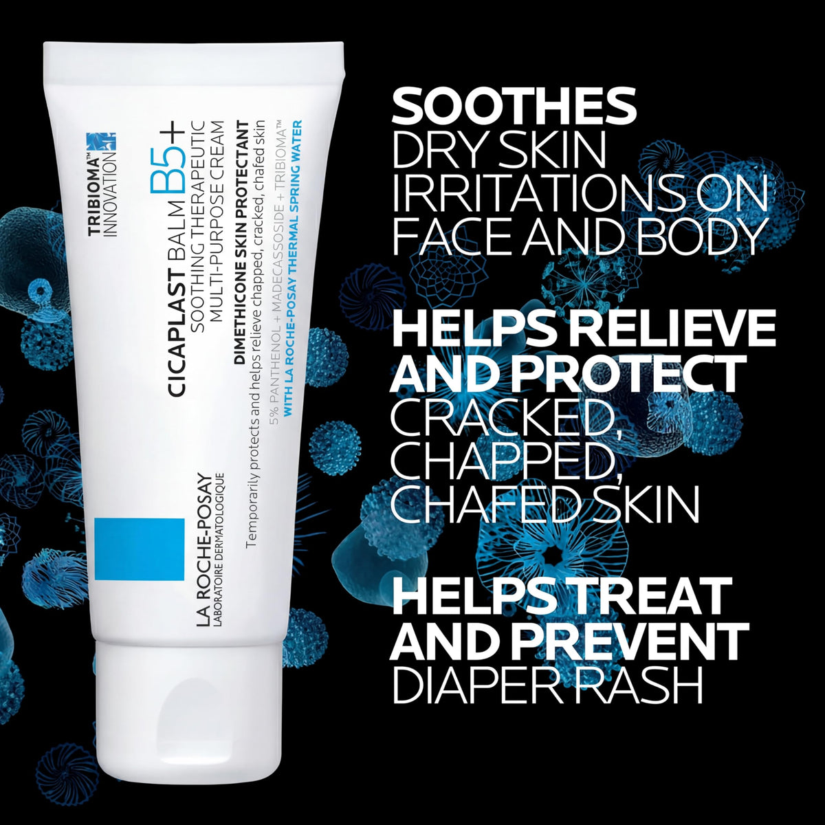 La Roche-Posay Cicaplast Balm B5, Barrier Repair Cream for Dry Skin | Skin healing cream with centella asiatica, shea butter & panthenol. Multi-purpose face, body & hand balm. Baby safe.