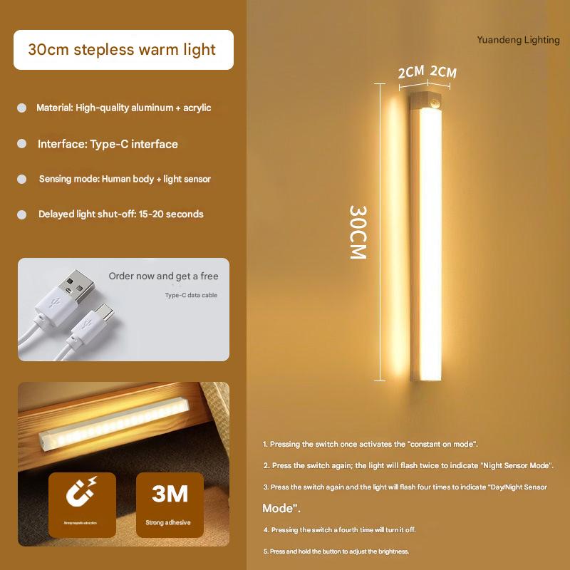 🔥💡 Punch-free Smart Sensor Magnetic Rechargeable LED Lights