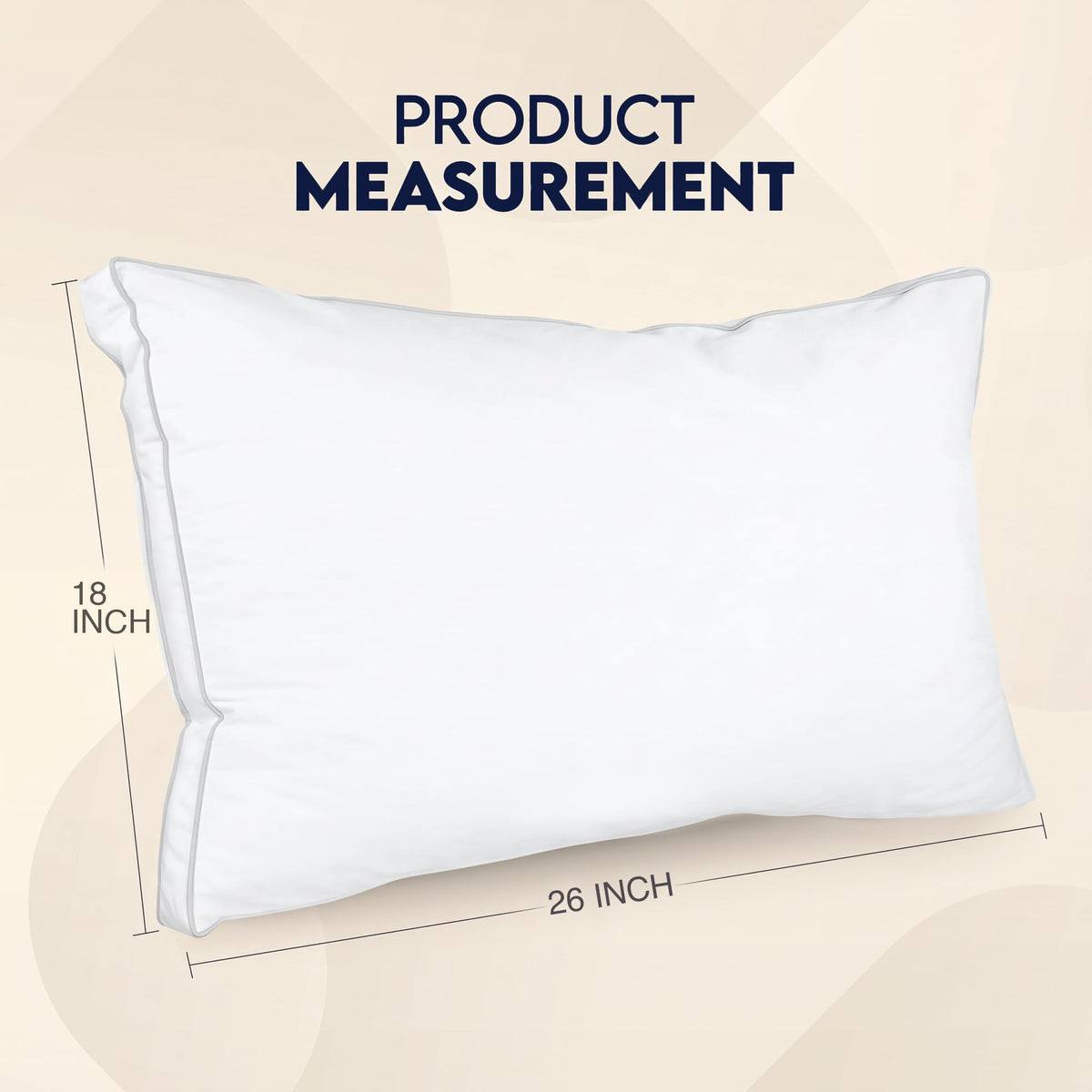 Utopia Bedding Gusset Bed Pillow, Hotel Pillows Queen Size Set of 2, White | Cotton Blended Down alternative pillows for sleeping, soft fluffy cooling comfort for Back, side & stomach sleepers, 2 pack