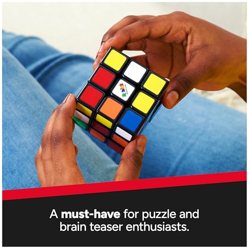 Rubik's Cube The Original 3x3 Puzzle Cube & Brain Teaser Fidget Toy | The World's Best-Known Puzzle, An Iconic STEM Toy That Enhances Spatial Awareness & Algorithmic Thinking Skills, Ages 8+