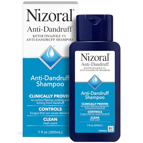 Nizoral Anti-Dandruff Shampoo with 1% Ketoconazole, Fresh Scent, 7 Fl Oz | Anti-Fungal Shampoo, Dandruff Shampoo for Dandruff Relief, Ketoconazole Shampoo, Dandruff Treatment, 1% Ketoconazole
