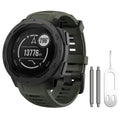NotoCity for Garmin Instinct Band, Soft Silicone Replacement Watch Strap Compatible with Garmin Instinct 2/ Solar/Tactical(Army Green)
