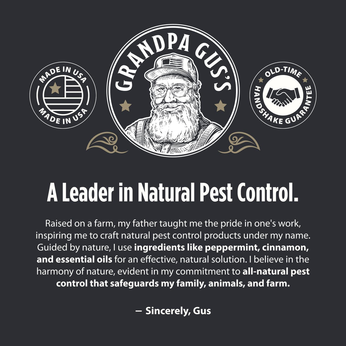 Grandpa Gus's Mouse Repellent Pouches, Peppermint & Cinnamon, Pack of 10 | Plant-Based, Natural Rodent Repellent and Nesting Prevention for Homes/Cabin/Garages/Storage/Vehicles, Kid & Pet Safe