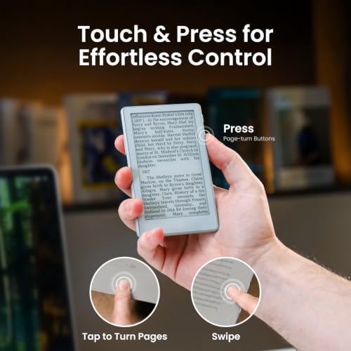 XTEINK X4 Pro 4.3" ebook Reader with Front Light & Touchscreen, Space Black | 4.3" E-Book reader with adjustable front light, touch/gesture control, physical buttons, 1100mAh battery & magnetic charging